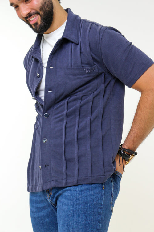 Camisa plisada de hombre - Tavz Clothing
