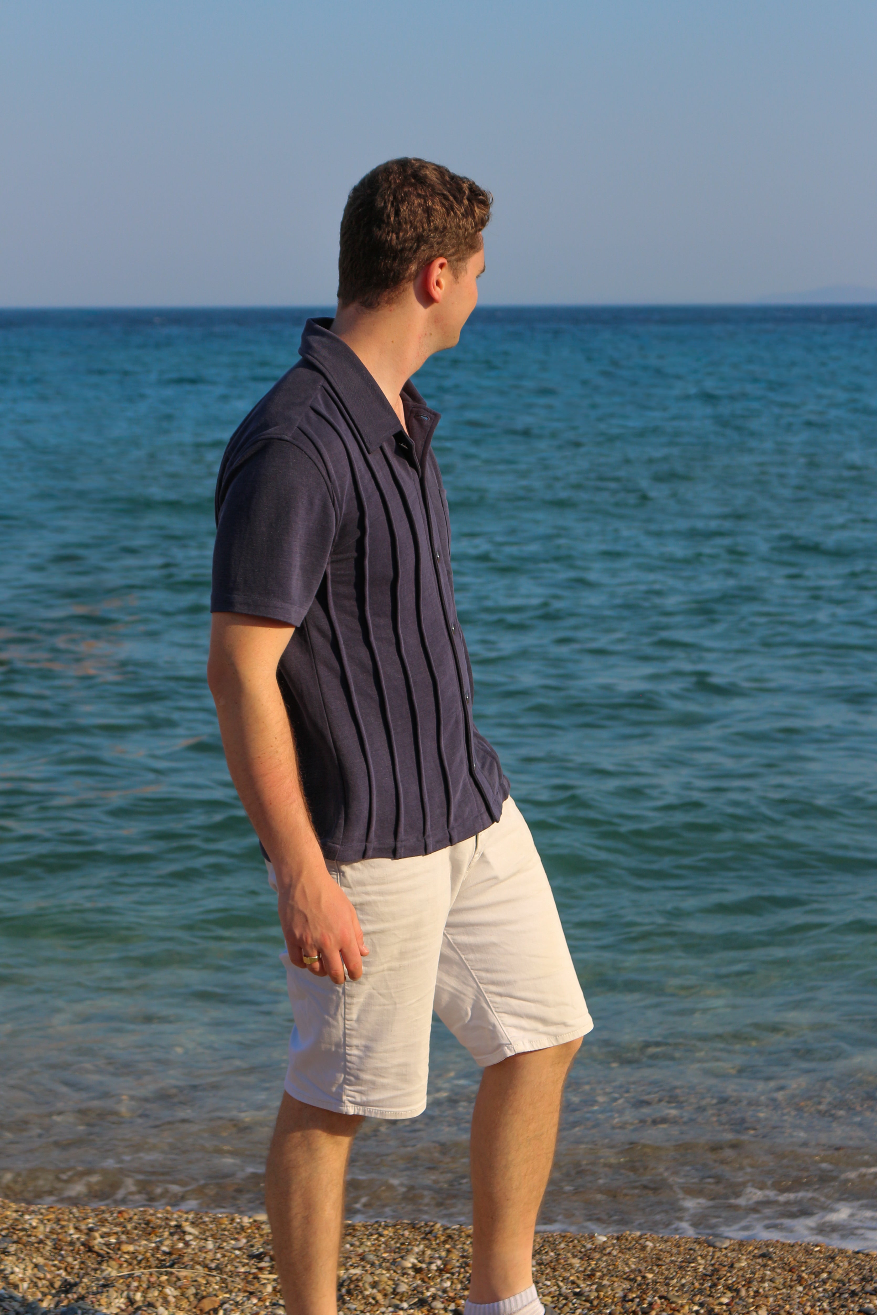 Camisa plisada de hombre - Tavz Clothing