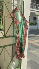 Tavz Luxury Silk Satin Scarf